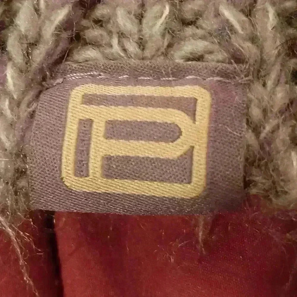 PISTIL Purple Winter Knitted Beanie with Pom-Pom  (#88) - Picture 2 of 6